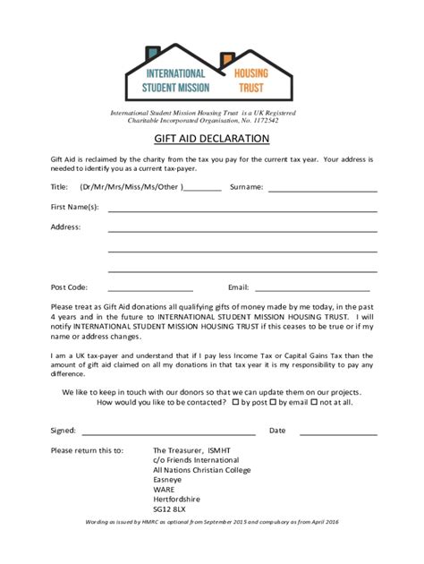 List of charities and other qualified donees .
